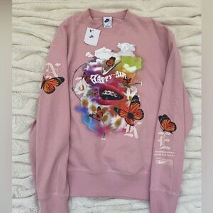 NWT Nike Happy Air pink peach crewneck sweatshirt